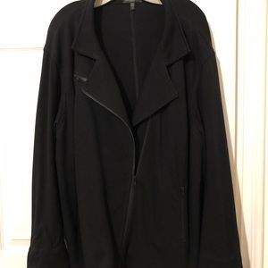 Eileen Fisher Woman 3X Asymmetrical Zip Up Jacket